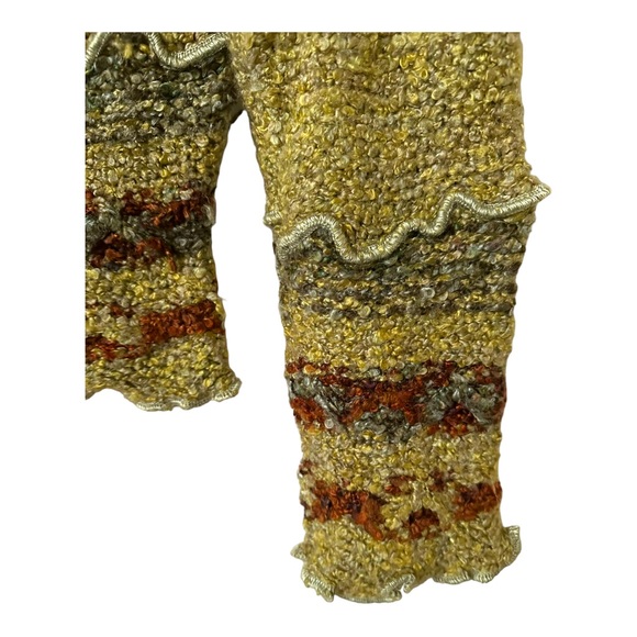 Mirasati Paris Green Multicolor Asymmetrical Sweater Size M - Picture 6 of 12